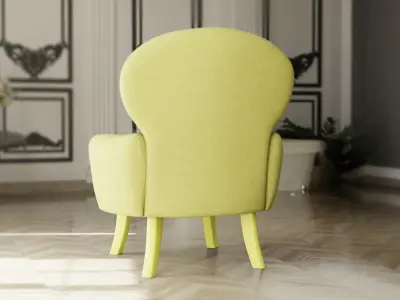 Furniture Accent Chairs Bohemian 021 Low-poly 3D model