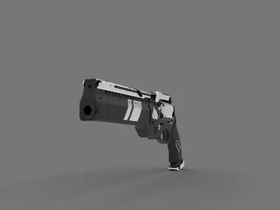 ASE OF SPADES HAND CANNON 3D model