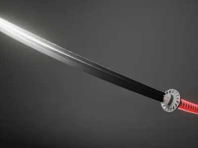 Katana Free low-poly 3D model buy