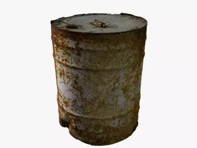 Anydrafts Barrel 01 Low-poly 3D model