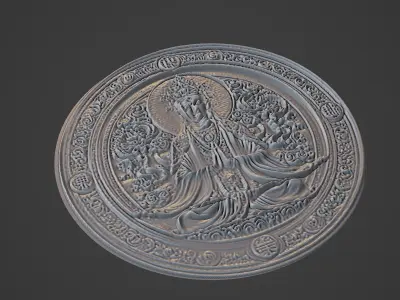 Modu Chanyu Medallion 3D print model