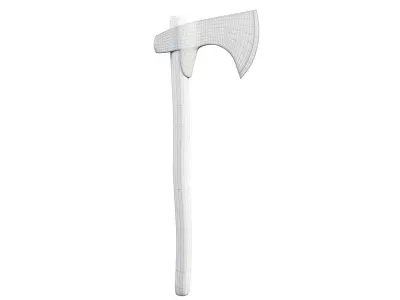 Ax Medieval Low-poly 3D model get