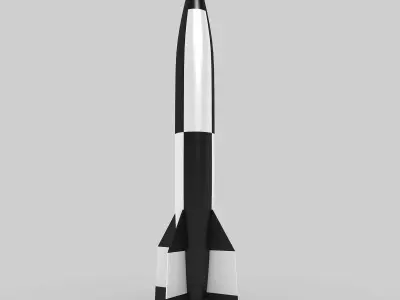 V2 Rocket Missile 3D model
