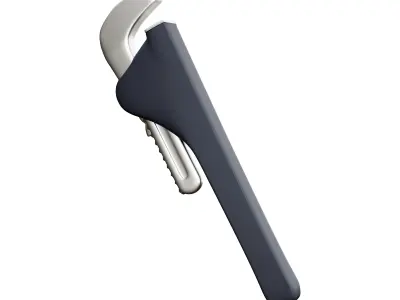 Wrench  cartoon icon 3D model