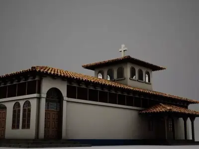 High Def Latin Church 3D model