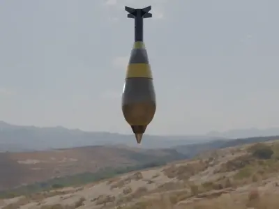 Mortar lowpoly highquality Low-poly 3D model