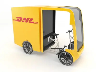 DHL Cargo bike 3D model purchase