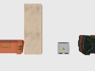 boxes and crates 3D model