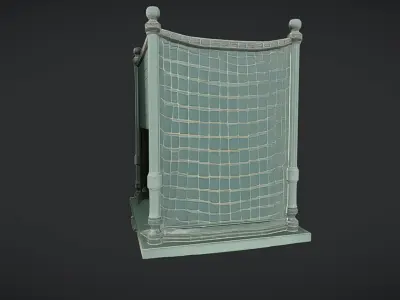 antique corner safety netting 3D model