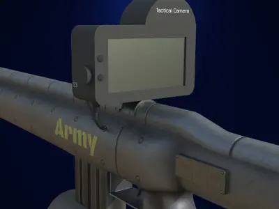 Sci-fi Guns  Free low-poly 3D model