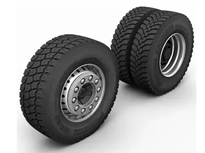 Truck Wheels Off-Road 3D model