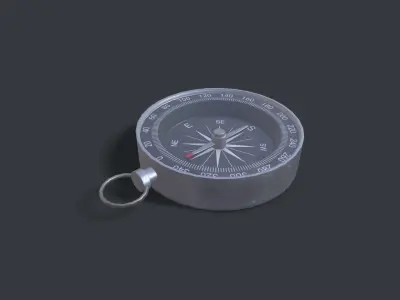 Compass Low-poly 3D model purchase