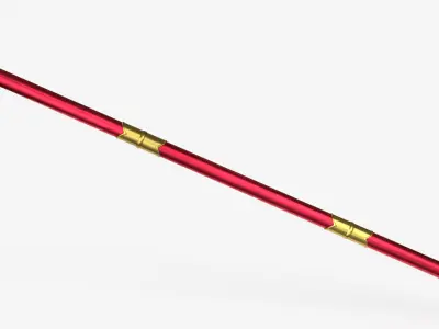 Japanese Spears Collections Red 3D model