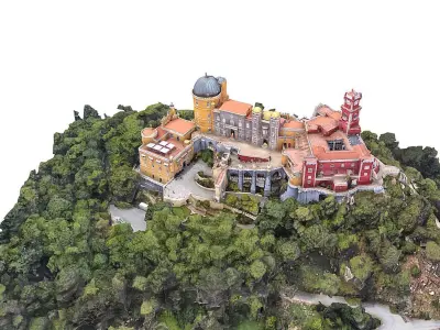 The Pena Palace Low-poly 3D model