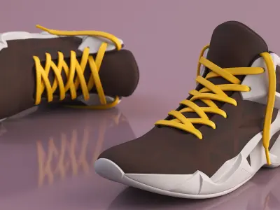  Geometric Sports Footwear Pair 