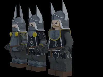 lego knight Free 3D model