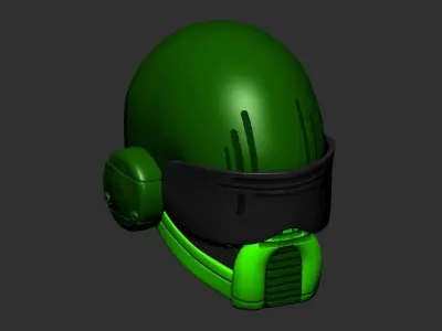 helmet high poly sculpt 3d printable  3D model get