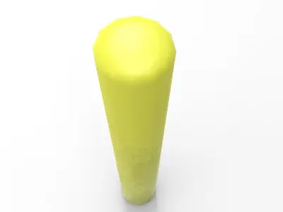 Barrier Pole Low-poly 3D model