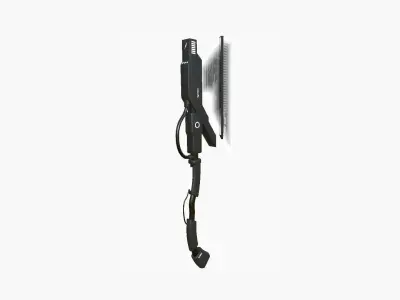 SciFi War Axe A07 Black White - Sci Fi Weapon Design Low-poly 3D model