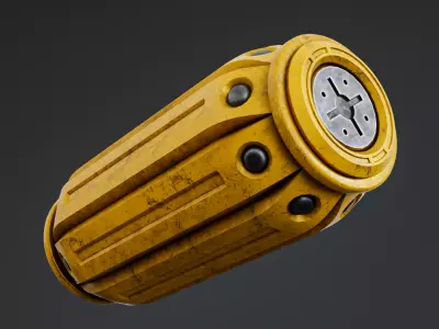 Sci-Fi Grenade Prop Low-poly 3D model
