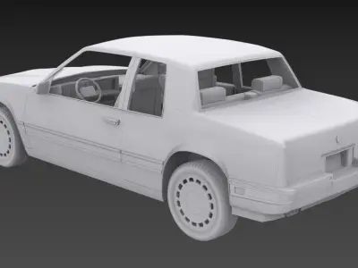 1991 Cadillac Eldorado Printable 1-25 scales 3D print model purchase
