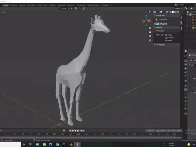 Low-Poly Girrafe giraffe Free 3D model
