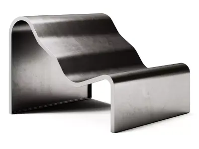 Muuto Dream View Bench Outdoor 3D model