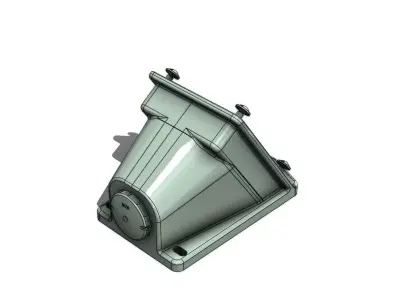 Caixa de Parede Inclinada Scame 16A Inclined Wall Box 3D model