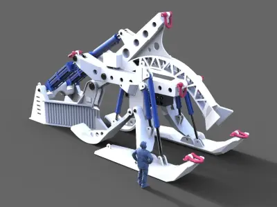 Subsea Cable Plough  3D print model