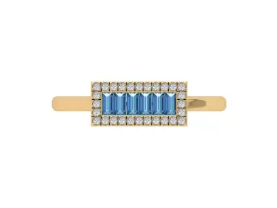 Baguette Ring  3D print model