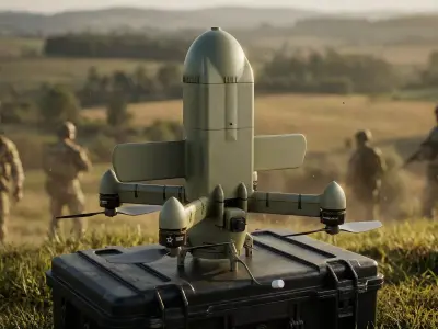 STING air defense interceptor drone Low-poly 3D model