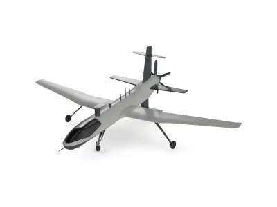 Military UAV 3D model get