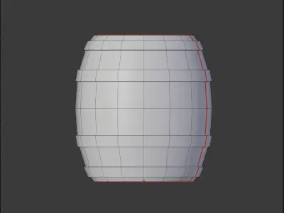 Low-Poly Medieval Barrel Free low-poly 3D model