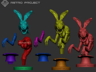 Rabbit Trick Free 3D print model