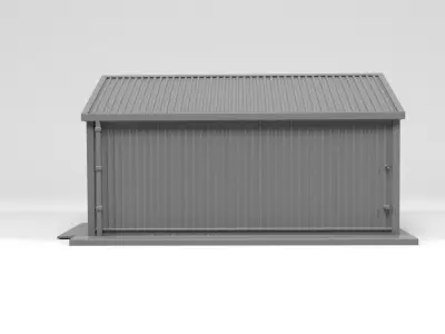 Factory warehouse 3D print model