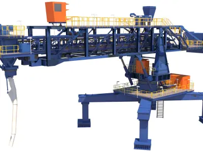 3d shiploader construction machine 3D model