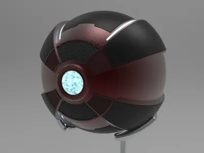 freeze grenade Low-poly 3D model