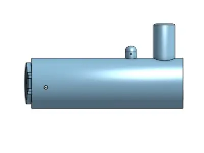reverse flue boiler 3D print model