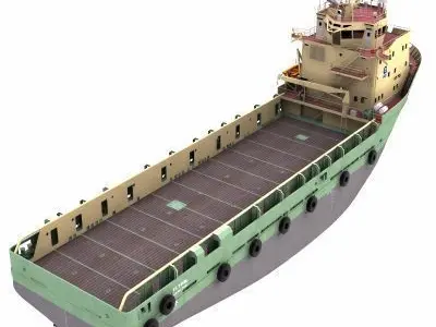 Platform Supply Vessel - 02 - 3D model