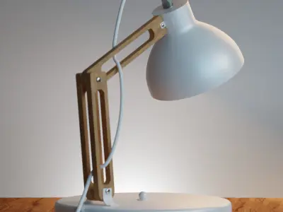 Modern Lamp Low-poly 3D model 7