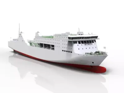 cruise ship 3D model from CGTrader
