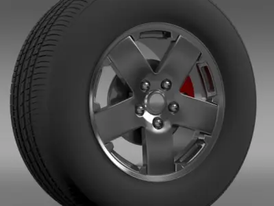 Jeep Wrangle wheel 3D model