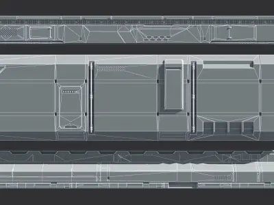 Sci-Fi Kit Free 04 Architecture Panels  Free 3D model