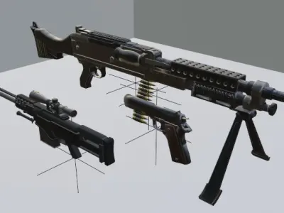 Military grade weapons 3D model