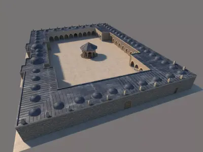 Medieval inn 3D model buy