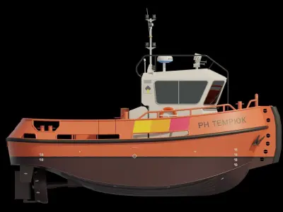 Damen Stan Tug 1004 Low-poly 3D model