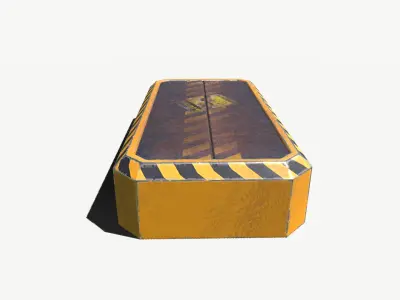 Spike Trap 2 Low-poly 3D model
