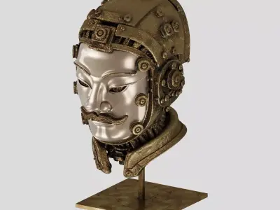 Metal Future Terracotta Warriors Ornaments 3D model