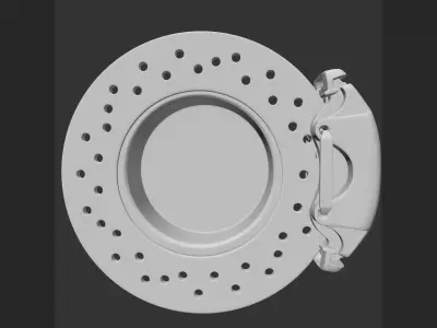 Car brake pads c4d 3D model