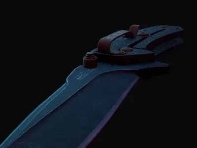 Knife Kershaw Low-poly 3D model